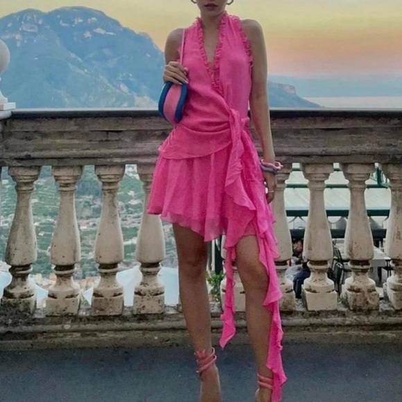 NWT Mirae Paris pink Esme dress - Picture 3 of 11